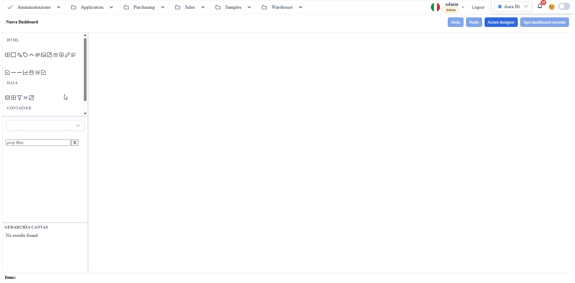 Designer CSS panel — attach a stylesheet to the current board, edit in-browser, see the canvas re-render live