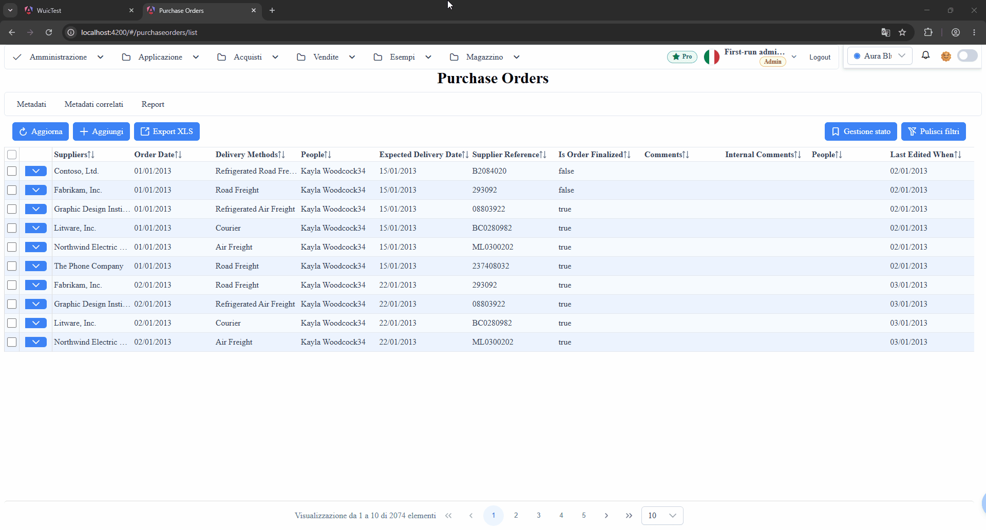 Demo propose_toolbar_action — bulk archive on cities